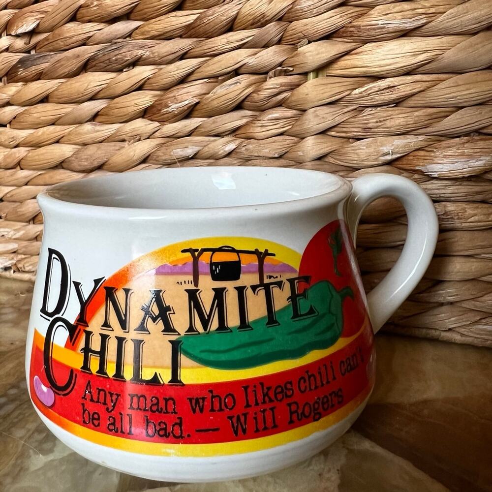 Dynamite Chili Vtg Handled Bowl
